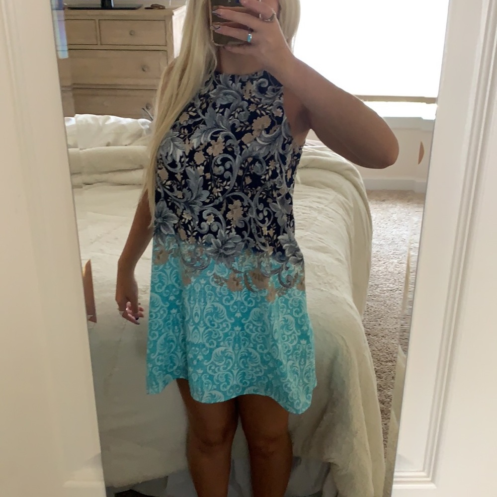 High Neck Dress